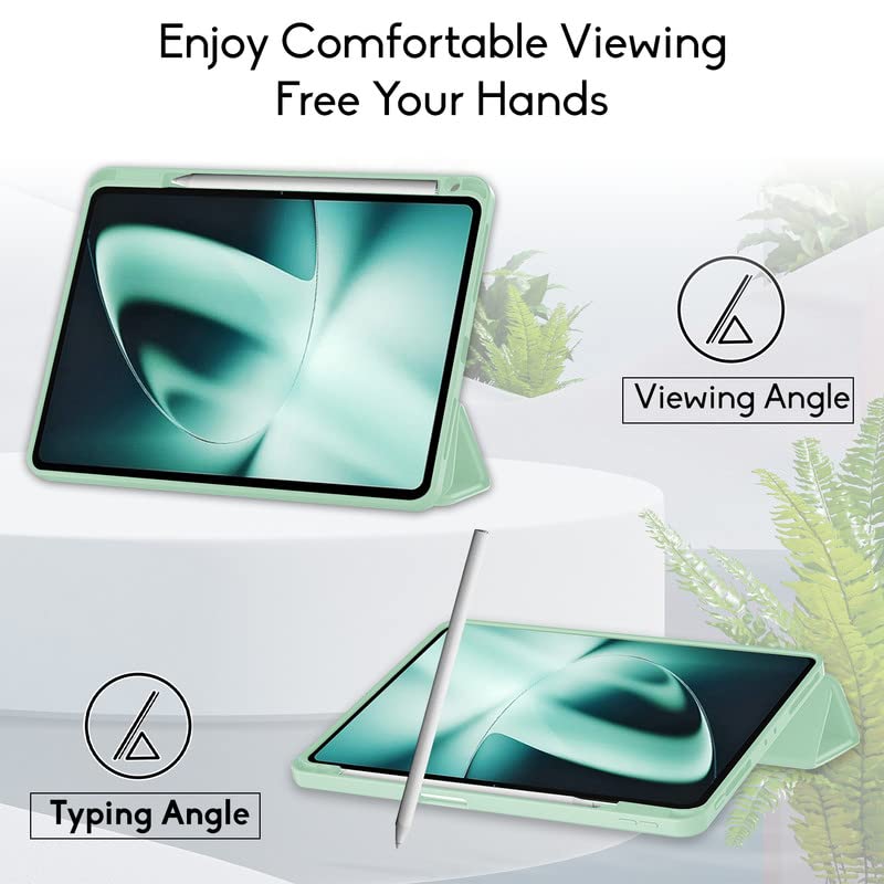Robustrion Cover for OnePlus Pad Cover Case 11.61 inch Flip Stand Back Cover with Pencil Holder - Light Green Robustrion Cover for OnePlus Pad Cover Case 11.61 inch Flip Stand Back Cover with Pencil Holder - Light Green