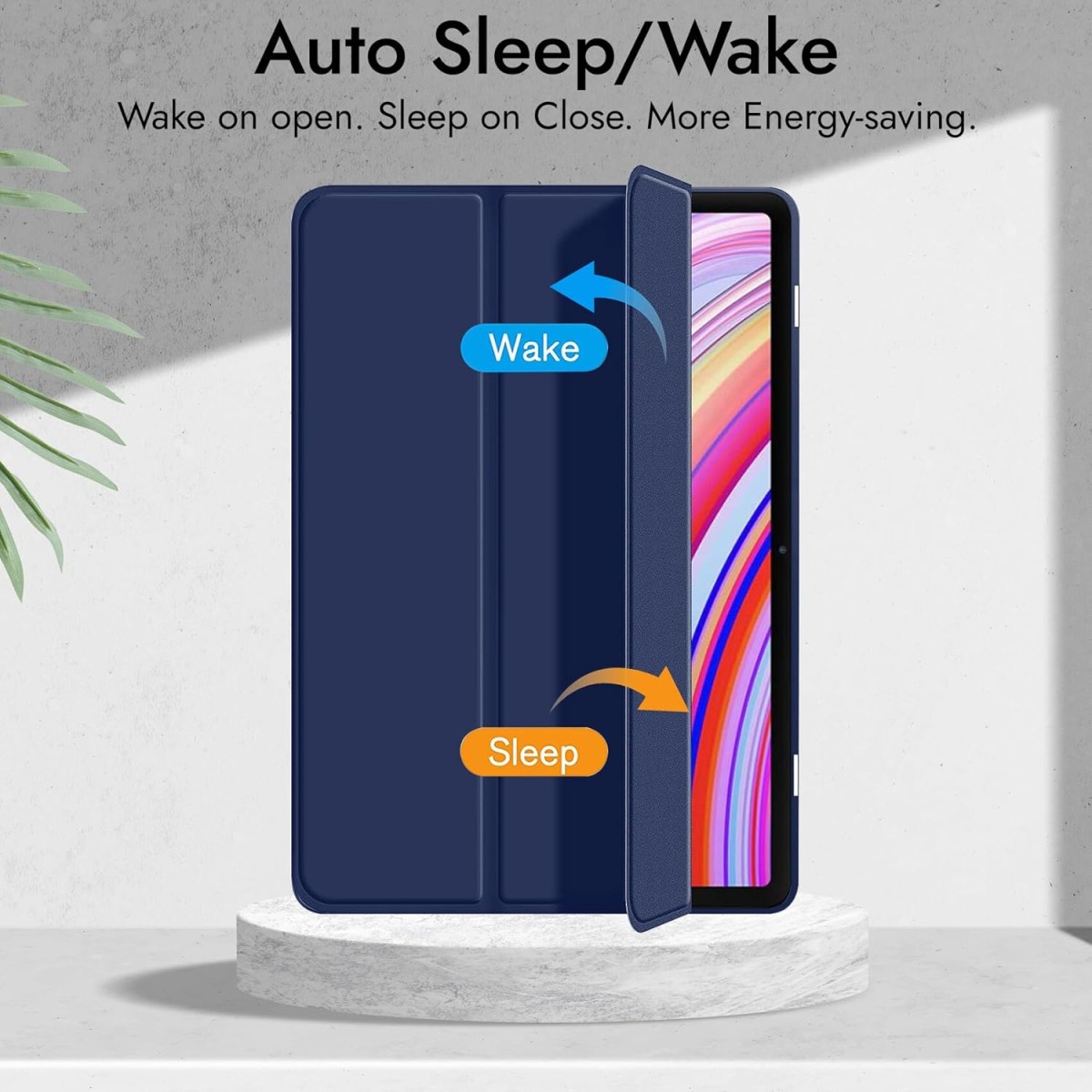 Robustrion Cover for Redmi Pad Pro 12.1 Cover Case, Flip Cover with Pencil Holder for Redmi Pad Pro 5G Tablet 12.1 inch [ Auto Sleep Wake Support] - Black