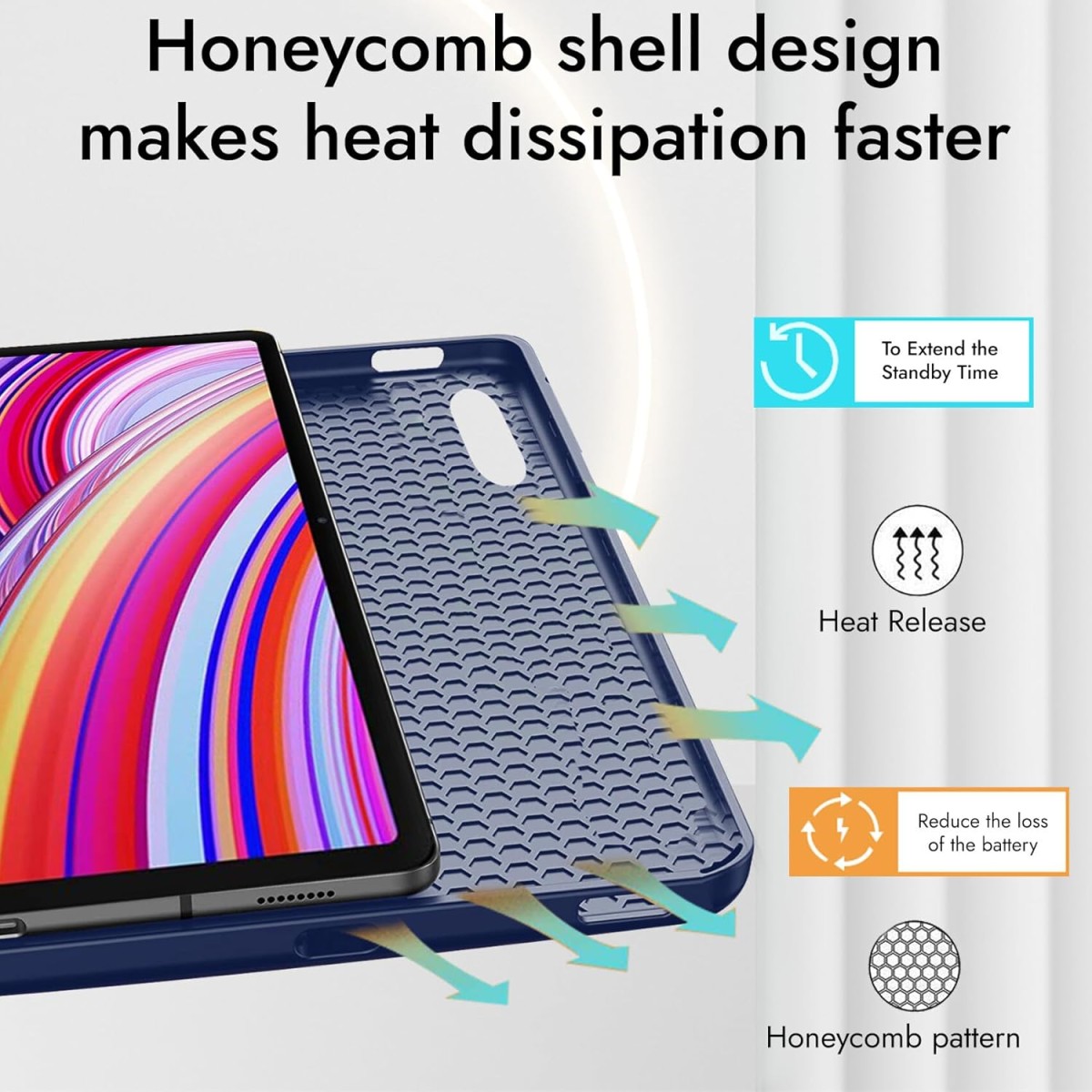 Robustrion Cover for Redmi Pad Pro 12.1 Cover Case, Flip Cover with Pencil Holder for Redmi Pad Pro 5G Tablet 12.1 inch [ Auto Sleep Wake Support] - Black