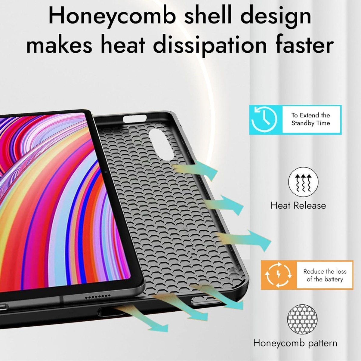 Robustrion Cover for Redmi Pad Pro 12.1 Cover Case, Flip Cover with Pencil Holder for Redmi Pad Pro 5G Tablet 12.1 inch [ Auto Sleep Wake Support] - Black