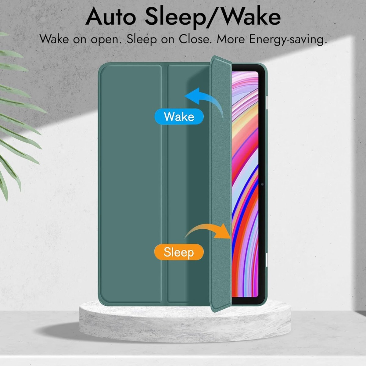 Robustrion Cover for Redmi Pad Pro 12.1 Cover Case, Flip Cover with Pencil Holder for Redmi Pad Pro 5G Tablet 12.1 inch [ Auto Sleep Wake Support] - Black