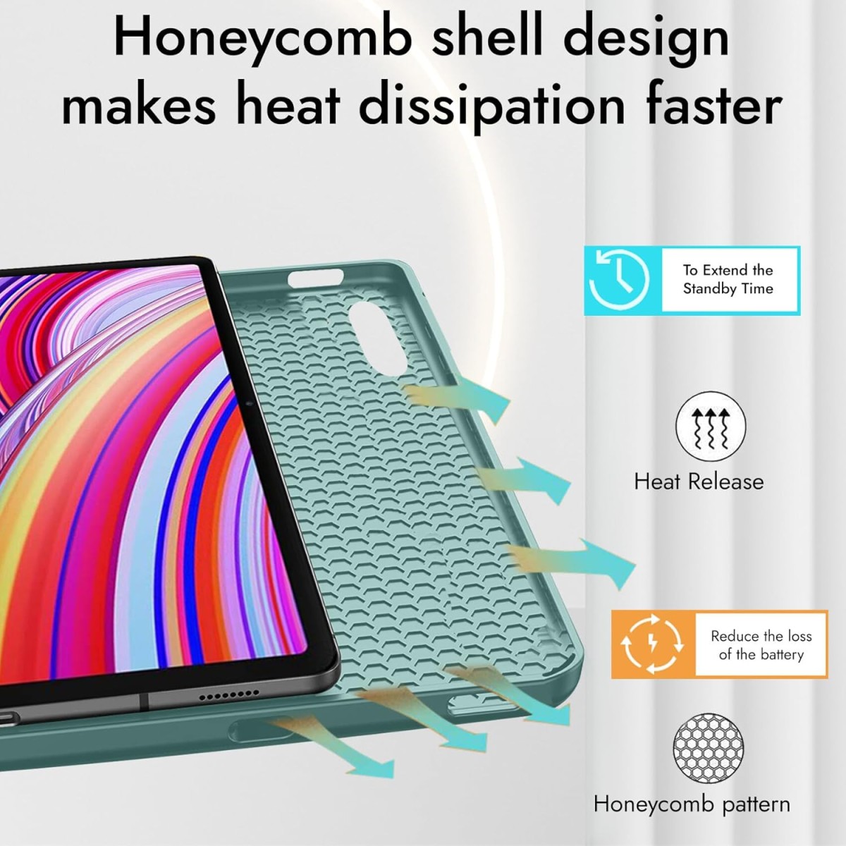 Robustrion Cover for Redmi Pad Pro 12.1 Cover Case, Flip Cover with Pencil Holder for Redmi Pad Pro 5G Tablet 12.1 inch [ Auto Sleep Wake Support] - Black