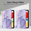 Robustrion Cover for Redmi Pad SE 11 inch Cover Case, Folio Cover Case for Redmi Pad SE 11 inch Tablet [Auto Sleep/Wake Support] - Marble Lilac