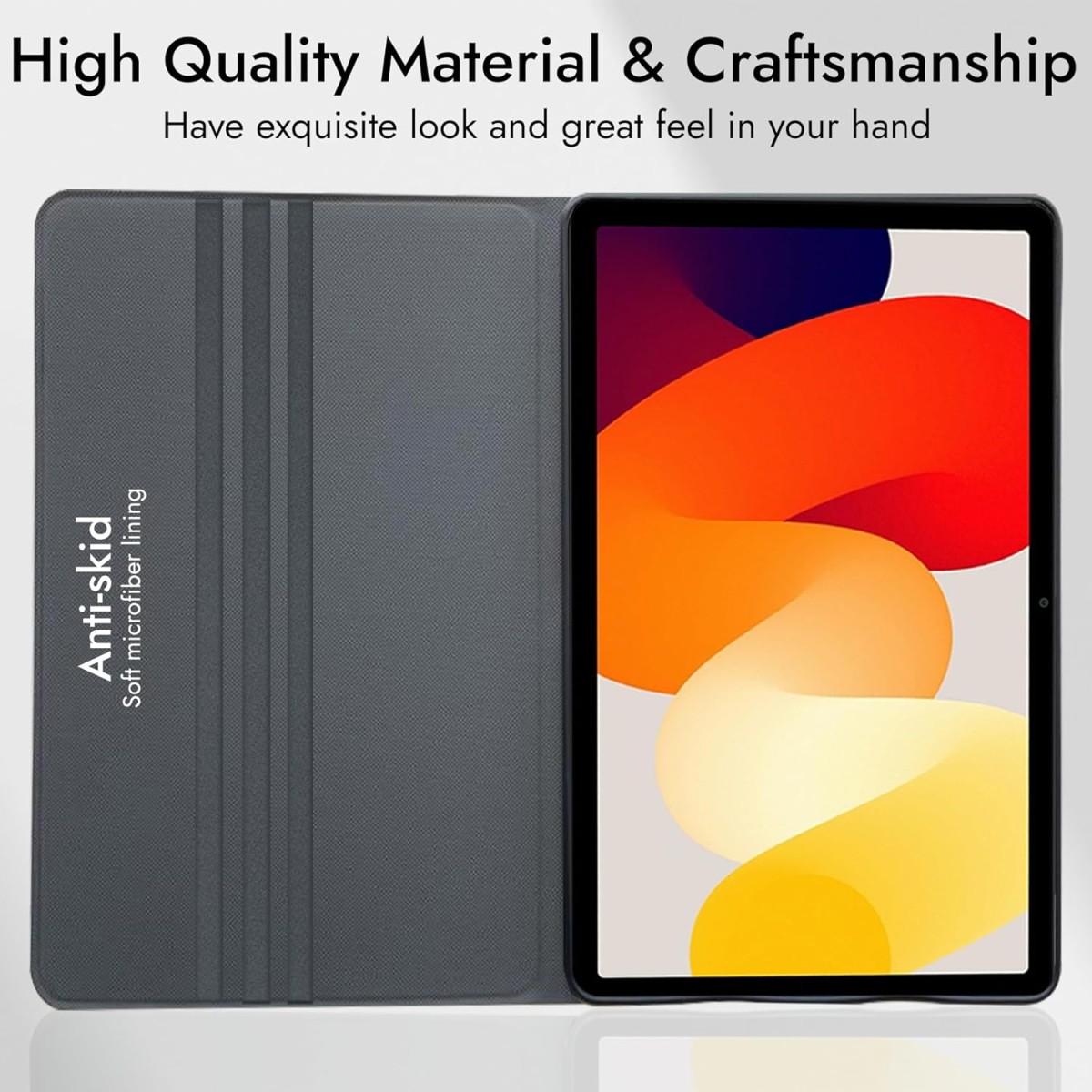 Robustrion Cover for Redmi Pad SE 11 inch Cover Case, Folio Cover Case for Redmi Pad SE 11 inch Tablet [Auto Sleep/Wake Support] - Marble Lilac