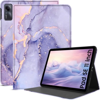 Robustrion Cover for Redmi Pad SE 11 inch Cover Case, Folio Cover Case for Redmi Pad SE 11 inch Tablet [Auto Sleep/Wake Support] - Marble Lilac