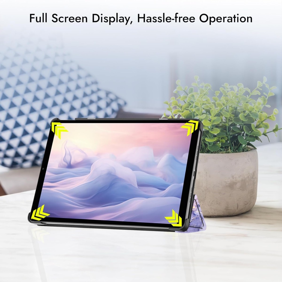 Robustrion Cover for Redmi Pad SE 4G 8.7 inch Cover Case, Trifold Flip Stand Cover Case for Redmi Pad SE 8.7 inch Tablet [Auto Sleep/Wake Support] - Black