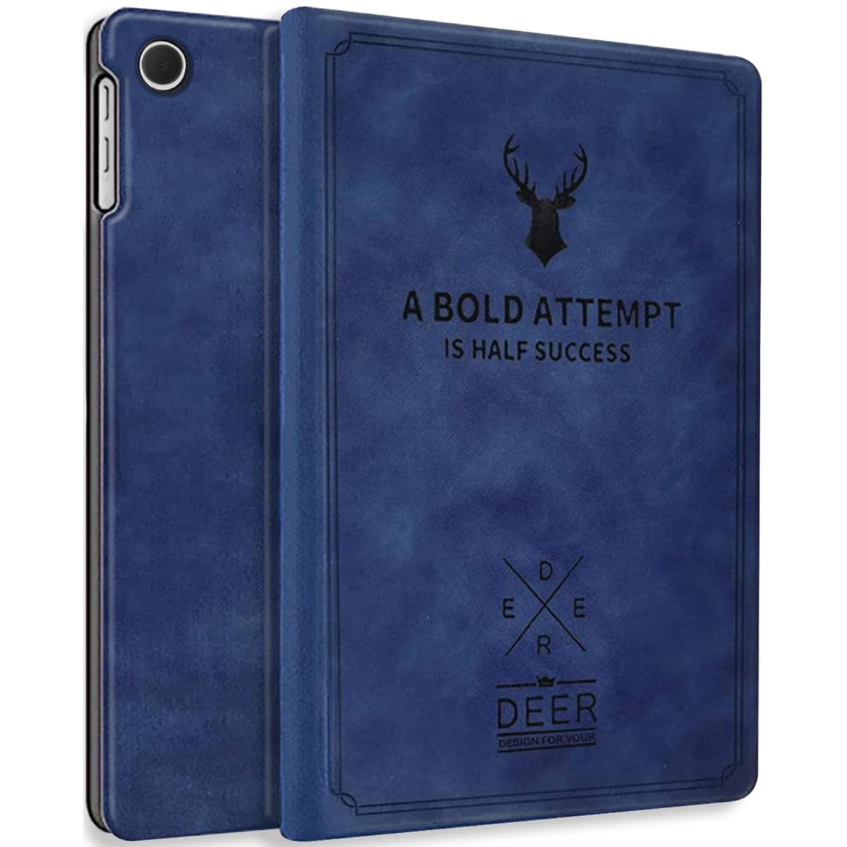 Robustrion Cover for Samsung Galaxy Tab A9+ Cover Case 11 inch, Deer Flip Cover Case for Samsung Tab A9 Plus Tablet Cover/Galaxy Tab A9+ Cover [SM-X210/X216B] - Blue