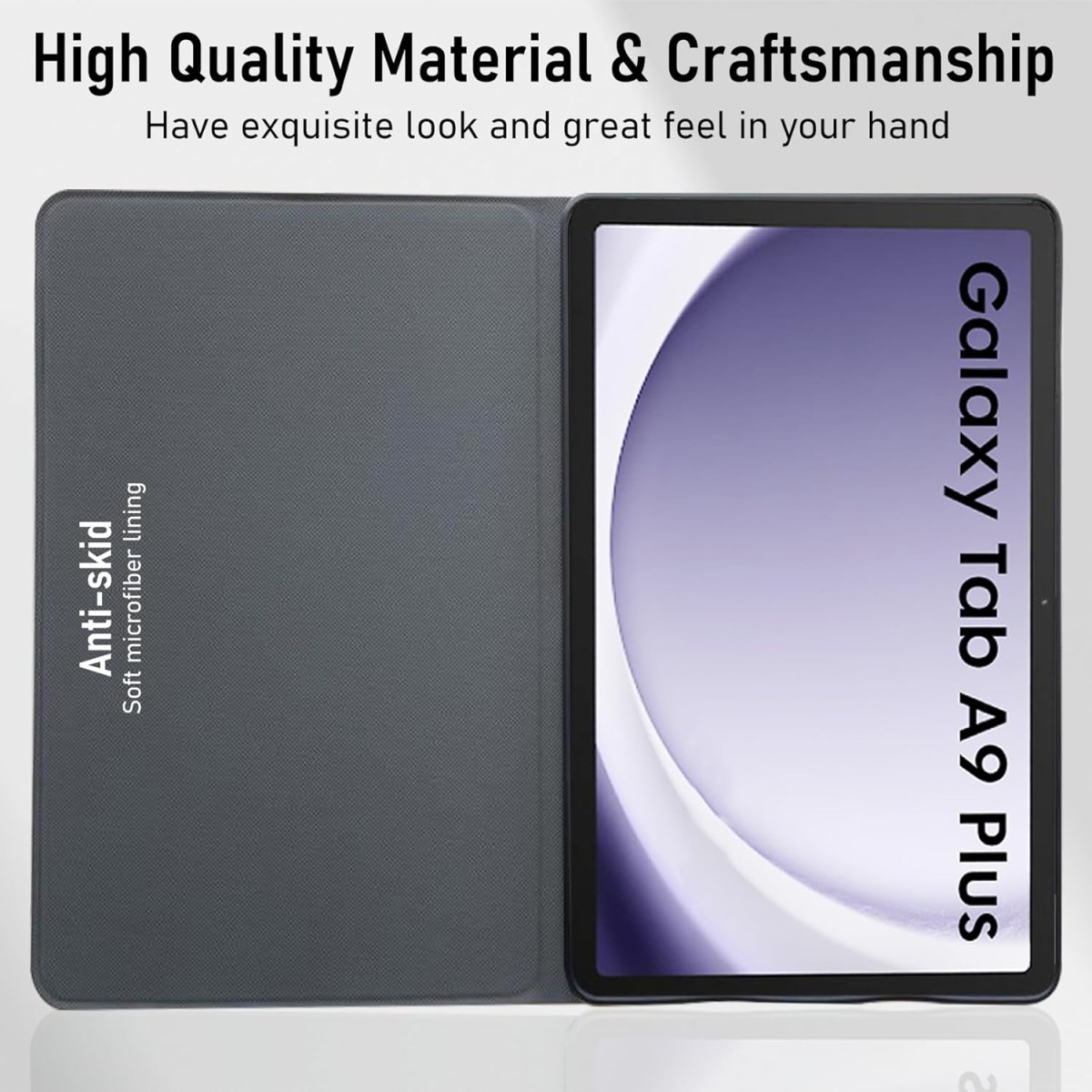 Robustrion Cover for Samsung Galaxy Tab A9+ Cover Case 11 inch, Deer Flip Cover Case for Samsung Tab A9 Plus Tablet Cover/Galaxy Tab A9+ Cover [SM-X210/X216B] - Blue