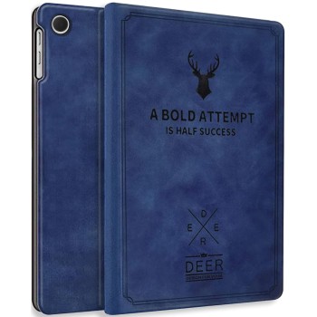 Robustrion Cover for Samsung Galaxy Tab A9 Plus 11 inch Cover Case, Deer Flip Cover Case for Samsung Galaxy Tab A9+ 11 inch/Galaxy Tab A9 Plus Tablet Cover [Auto Sleep Wake Support] - Blue
