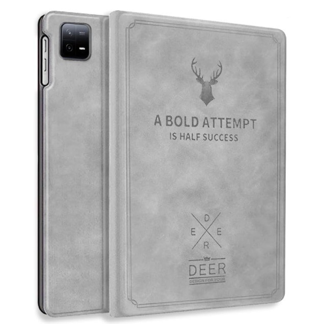 Robustrion Cover for Xiaomi Pad 6 11 inch Cover, Deer Pattern Flip Case Cover for Xiaomi Mi Pad 6 11 inch, Support Auto Sleep Wake - Black