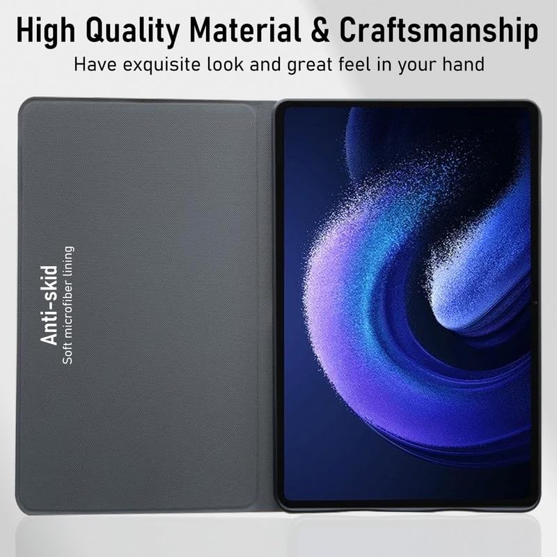 Robustrion Cover for Xiaomi Pad 6 11 inch Cover, Deer Pattern Flip Case Cover for Xiaomi Mi Pad 6 11 inch, Support Auto Sleep Wake - Black