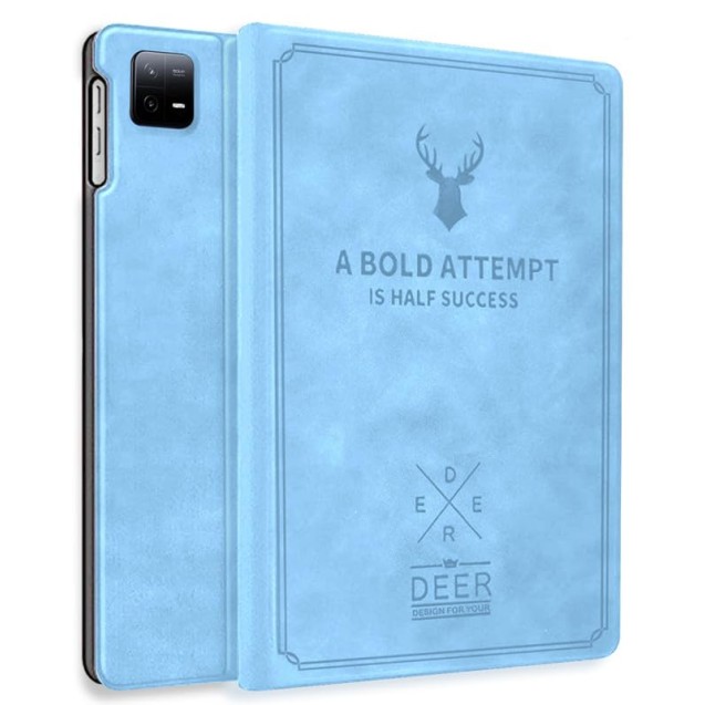Robustrion Cover for Xiaomi Pad 6 11 inch Cover, Deer Pattern Flip Case Cover for Xiaomi Mi Pad 6 11 inch, Support Auto Sleep Wake - Black