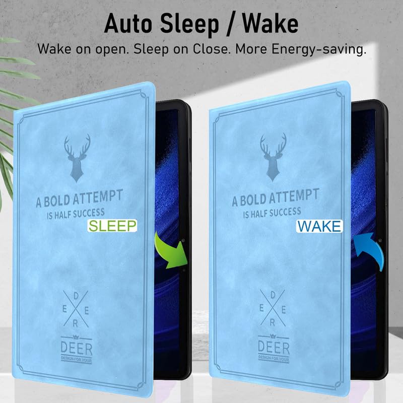 Robustrion Cover for Xiaomi Pad 6 11 inch Cover, Deer Pattern Flip Case Cover for Xiaomi Mi Pad 6 11 inch, Support Auto Sleep Wake - Black