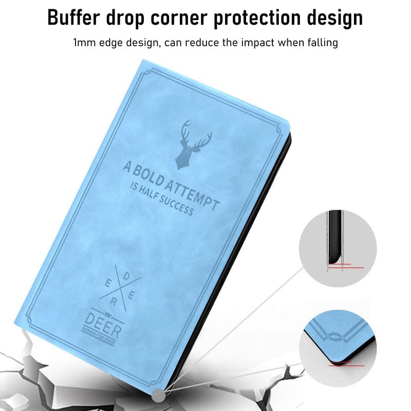 Robustrion Cover for Xiaomi Pad 6 11 inch Cover, Deer Pattern Flip Case Cover for Xiaomi Mi Pad 6 11 inch, Support Auto Sleep Wake - Black