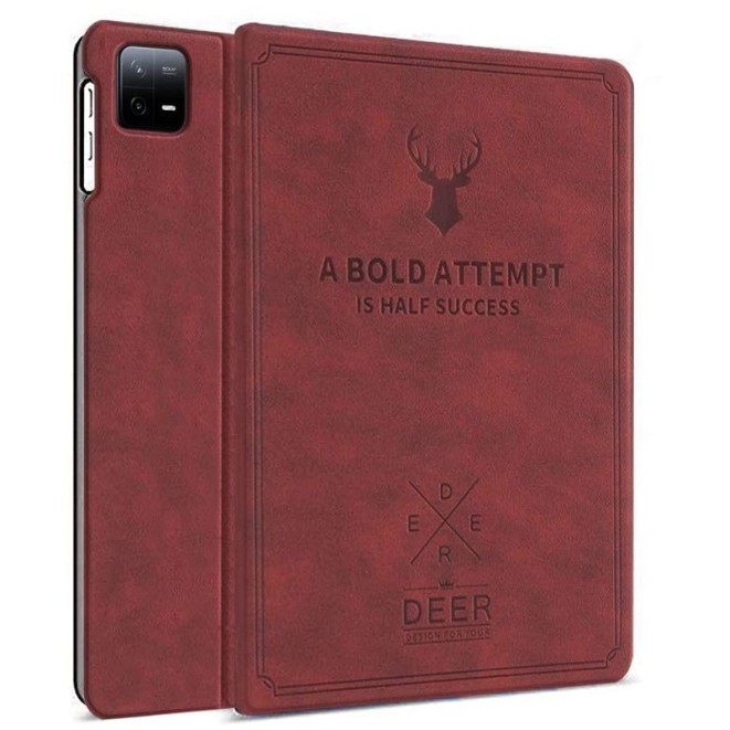 Robustrion Cover for Xiaomi Pad 6 11 inch Cover, Deer Pattern Flip Case Cover for Xiaomi Mi Pad 6 11 inch, Support Auto Sleep Wake - Black
