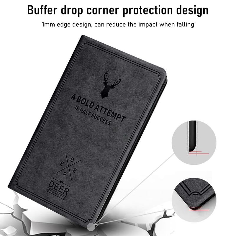 Robustrion Cover for Xiaomi Pad 6 11 inch Cover, Deer Pattern Flip Case Cover for Xiaomi Mi Pad 6 11 inch, Support Auto Sleep Wake - Black