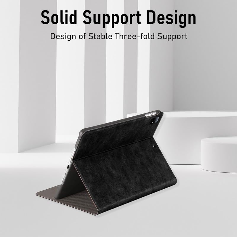 Robustrion Cover for Xiaomi Pad 6 11 inch Cover, Deer Pattern Flip Case Cover for Xiaomi Mi Pad 6 11 inch, Support Auto Sleep Wake - Black