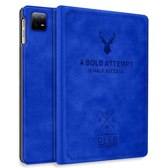 Robustrion Cover for Xiaomi Pad 6 11 inch Cover, Deer Pattern Flip Case Cover for Xiaomi Mi Pad 6 11 inch, Support Auto Sleep Wake - Black