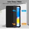 Robustrion Cover for iPad 11th (A16) / 10th Generation Cover Case (2022/2025), Trifold Flip Case Cover for iPad 11th Generation 11 inch / 10th Gen 10.9 inch [Auto Sleep Wake Suppport] - Black