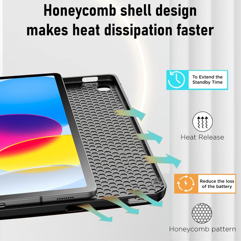 Robustrion Cover for iPad 11th Generation (A16) / 10th Generation Cover Case (2025/2022), Deer Pattern Flip Case Cover for iPad 11th Gen 11 inch / 10th Gen 10.9 inch [Auto Sleep Wake] - Blue