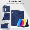 Robustrion Cover for iPad 11th Generation (A16) / 10th Generation Cover Case (2025/2022), Deer Pattern Flip Case Cover for iPad 11th Gen 11 inch / 10th Gen 10.9 inch [Auto Sleep Wake] - Blue