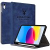 Robustrion Cover for iPad 11th Generation (A16) / 10th Generation Cover Case (2025/2022), Deer Pattern Flip Case Cover for iPad 11th Gen 11 inch / 10th Gen 10.9 inch [Auto Sleep Wake] - Blue