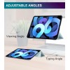 Robustrion Cover for iPad Air 5th Generation Cover / 4th Generation Smart Flip Case with Translucent Back - Black Robustrion Cover for iPad Air 5th Generation Cover / 4th Generation Smart Flip Case with Translucent Back - Black