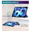 Robustrion Cover for iPad Air 5th Generation Cover / 4th Generation Smart Flip Case with Translucent Back - Black Robustrion Cover for iPad Air 5th Generation Cover / 4th Generation Smart Flip Case with Translucent Back - Black