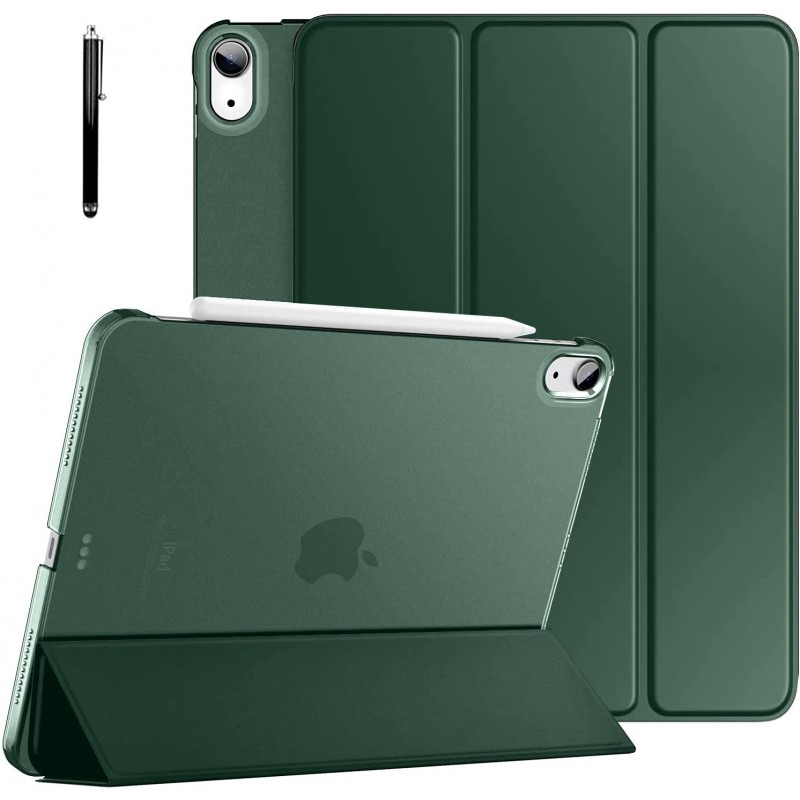 Robustrion Cover for iPad Air 5th Generation Cover / 4th Generation Smart Flip Case with Translucent Back - Black Robustrion Cover for iPad Air 5th Generation Cover / 4th Generation Smart Flip Case with Translucent Back - Black