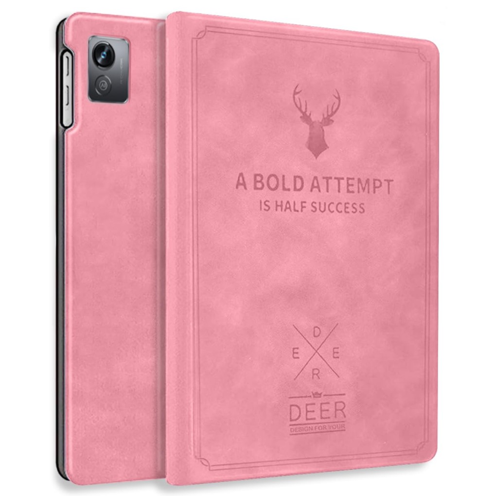 Robustrion Deer Pattern Flip Stand Case Cover for Lenovo Tab M10 HD 2nd Gen TB-X306X / Smart Tab M10 HD 2nd Gen TB-X306F - Deer Vine Red