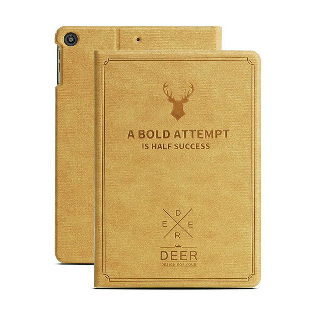 Robustrion Deer Pattern Flip Stand Case Cover for Lenovo Tab M10 HD 2nd Gen TB-X306X / Smart Tab M10 HD 2nd Gen TB-X306F - Deer Vine Red