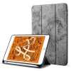Robustrion Marble Series Trifold Flip Stand Case Cover with Pencil Holder for New iPad 9.7 inch 2018/2017 6th/5th Generation - Grey