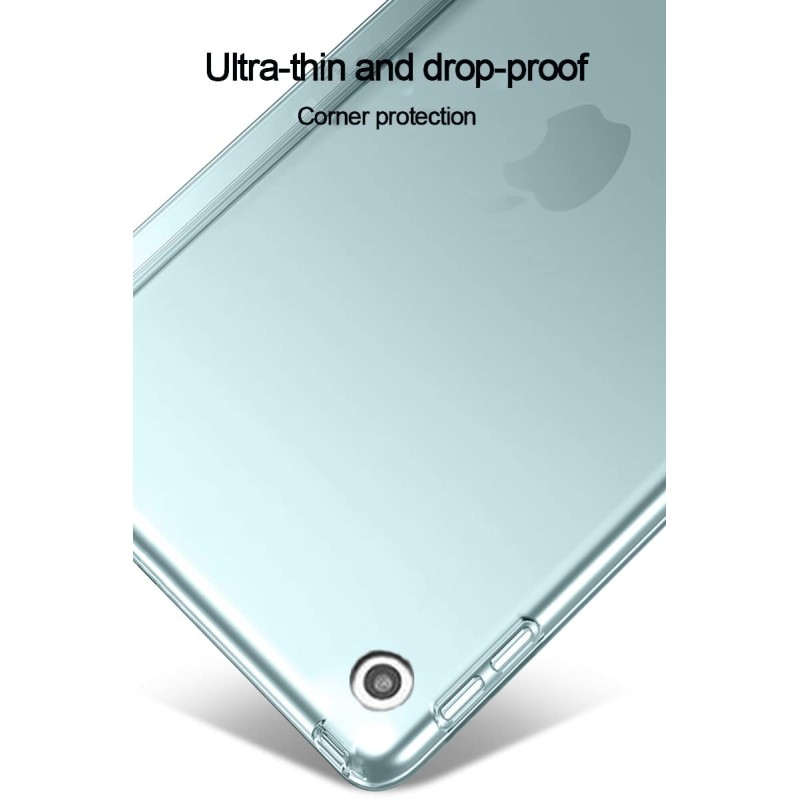 Robustrion Smart Trifold Hard Back Flip Stand Case Cover for iPad Air 2 A1566/A1567 2014 Launch - Black