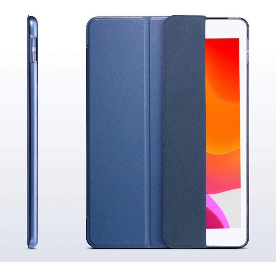 Robustrion Smart Trifold Hard Back Flip Stand Case Cover for iPad Air 2 A1566/A1567 2014 Launch - Black