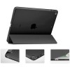 Robustrion Smart Trifold Hard Back Flip Stand Case Cover for iPad Air 2 A1566/A1567 2014 Launch - Black
