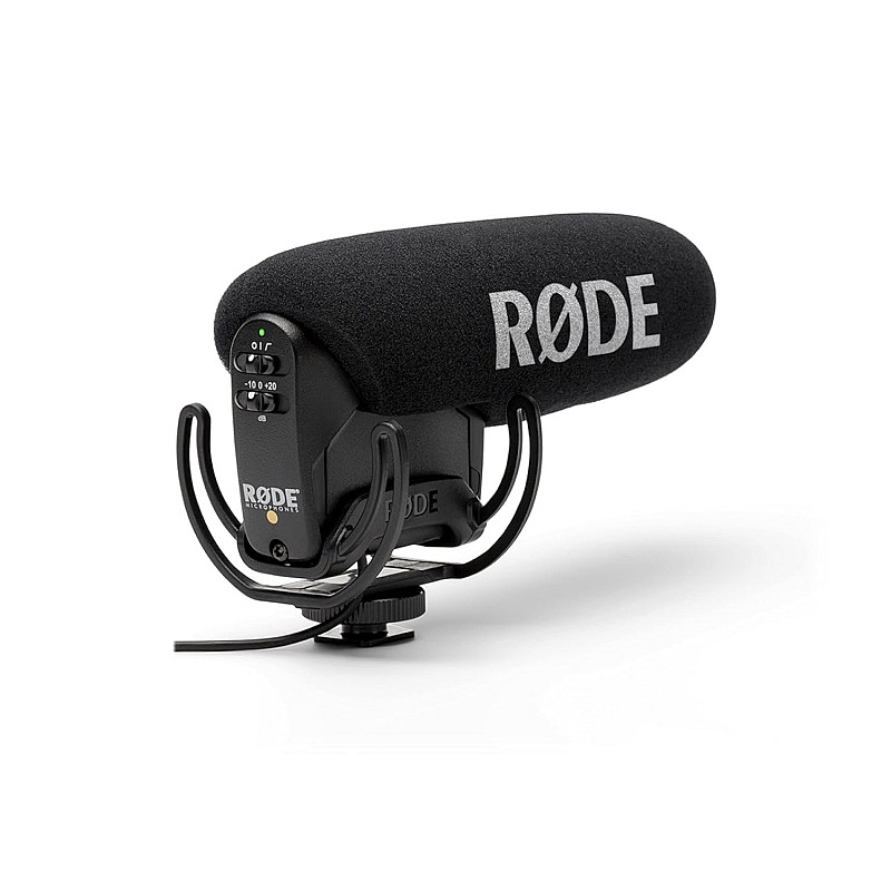 Rode Vmpr Videomic Pro R with Rycote Lyre Shock Mount, Black - Wired