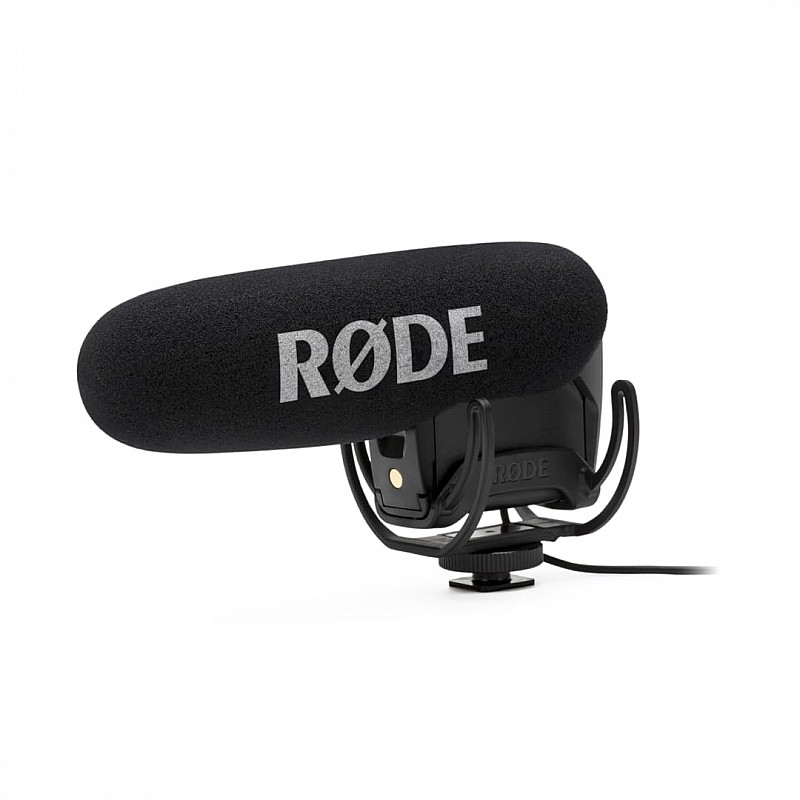 Rode Vmpr Videomic Pro R with Rycote Lyre Shock Mount, Black - Wired