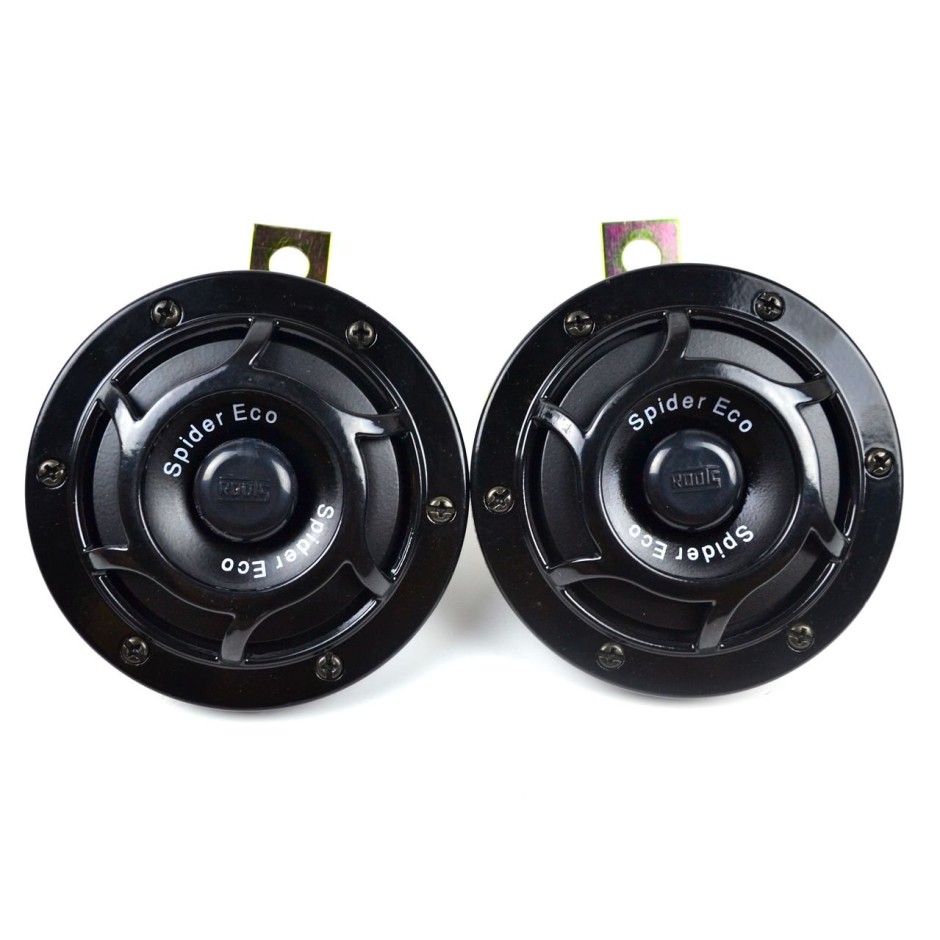Roots Spider Eco Horn Pair for Passenger Car (12V, Black)