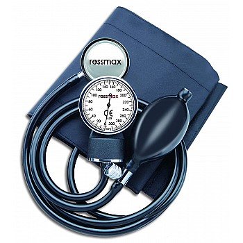 Rossmax GB102 Aneroid Blood Pressure Monitor (Black), With Stethoscope