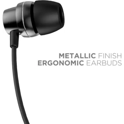boAt BassHeads 172 Wired in Ear Earphone with Mic Black boAt BassHeads 172 Wired in Ear Earphone with Mic Black