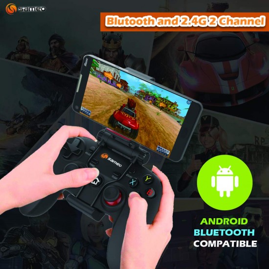 SAMEO SG27 Wireless Gaming Controller Gamepad for PC Android Supports Windows Black