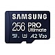 SAMSUNG PRO Ultimate microSD Memory Card + Adapter, 256GB microSDXC, Up to 200 MB/s, 4K UHD, UHS-I, Class 10, U3,V30, A2 for Action Camera, Drone, Gaming, Phones, Tablets, MB-MY256SA/WW