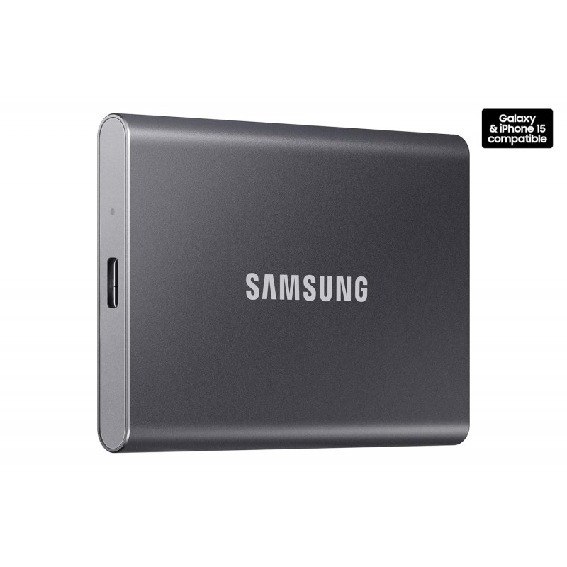 SAMSUNG T7 Portable SSD 500GB - Up to 1050MB/s - USB 3.2 External Solid State Drive, Gray (MU-PC500T/AM) SAMSUNG T7 Portable SSD 500GB - Up to 1050MB/s - USB 3.2 External Solid State Drive, Gray (MU-PC500T/AM)