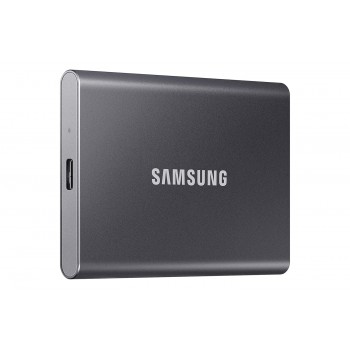 SAMSUNG T7 Portable SSD 500GB - Up to 1050MB/s - USB 3.2 External Solid State Drive, Gray (MU-PC500T/AM)