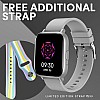 SENS EDYSON 1 Smartwatch with 1.7 Display, BT Calling, AI Voice Assistant, 150+ Watch Faces & Free Additional Strap (Platinum Grey)