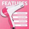 SHINON SH-898 Professional Hair Dryer 1800 Watt, 3 Heat Setting, 2 Speed Settings, Overheating Protection Styling Tool/Hair Dryer Professional Hair Dryer with cool & hot Air, Pink