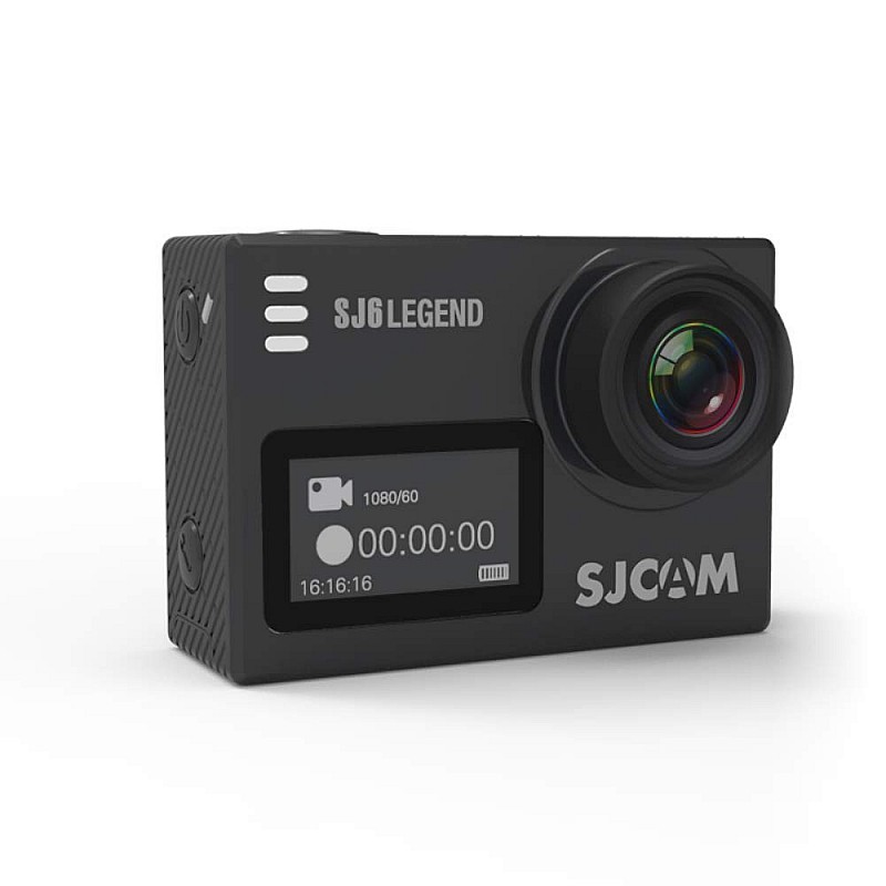 SJCAM SJ6 Legend Optical 16 MP 4K 24fps 5.08 cm (2.0") LCD Touch Screen Action Camera | Gyro Sensor | External Mic Support | Dual Screen (Black)