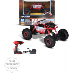 Miss & Chief by 1:18 Rock Crawler All-wheel-drive RC Car with light - Included battery & charger   (Red)