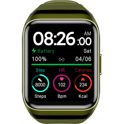  truke Horizon 1.69  HD Display with High precision GPS Smartwatch (Green Strap Free Size)