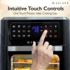 (Refurbished) SOLARA 12L Air Fryer Oven for Home Kitchen, 1800W OTG Air Fryer Oven 12 Litre with 12 Presets, 9 Accessories Black